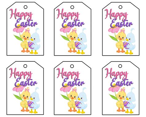 Free Easter Tags Printable